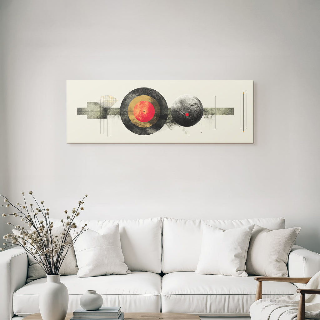 Abstrakte Kunst Geometrische Formen Kreisfoermig Cosmisches Thema