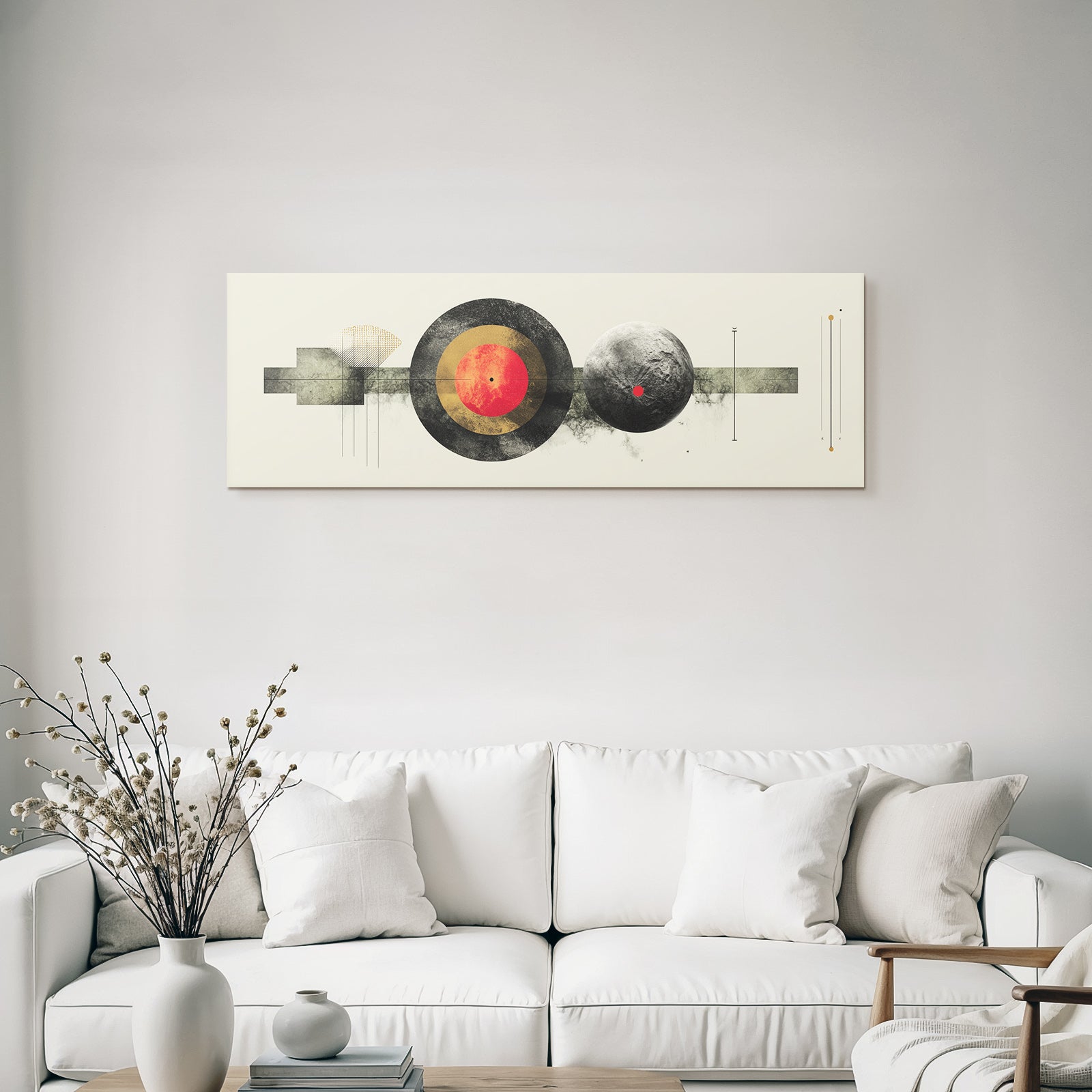 Abstrakte Kunst Geometrische Formen Kreisfoermig Cosmisches Thema