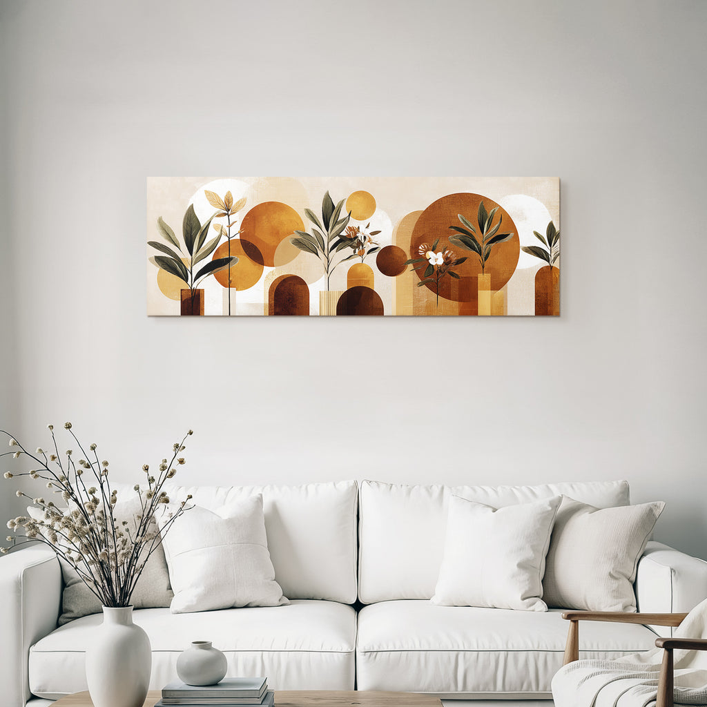 Abstrakte Pflanzen Geometrische Formen Modern Minimalistisch