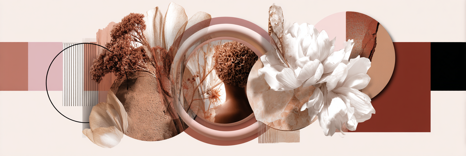 Abstrakte Zusammenstellung Von Biolementen Und Geometrischen Formen | Collagen | Kunstgattungen