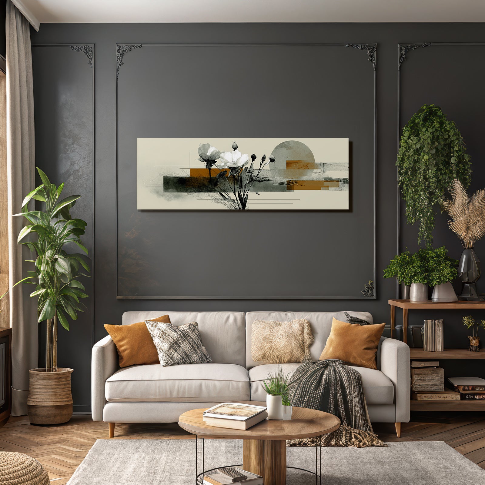 Blumen In Abstrakter Gestaltung Moderne Aesthetik
