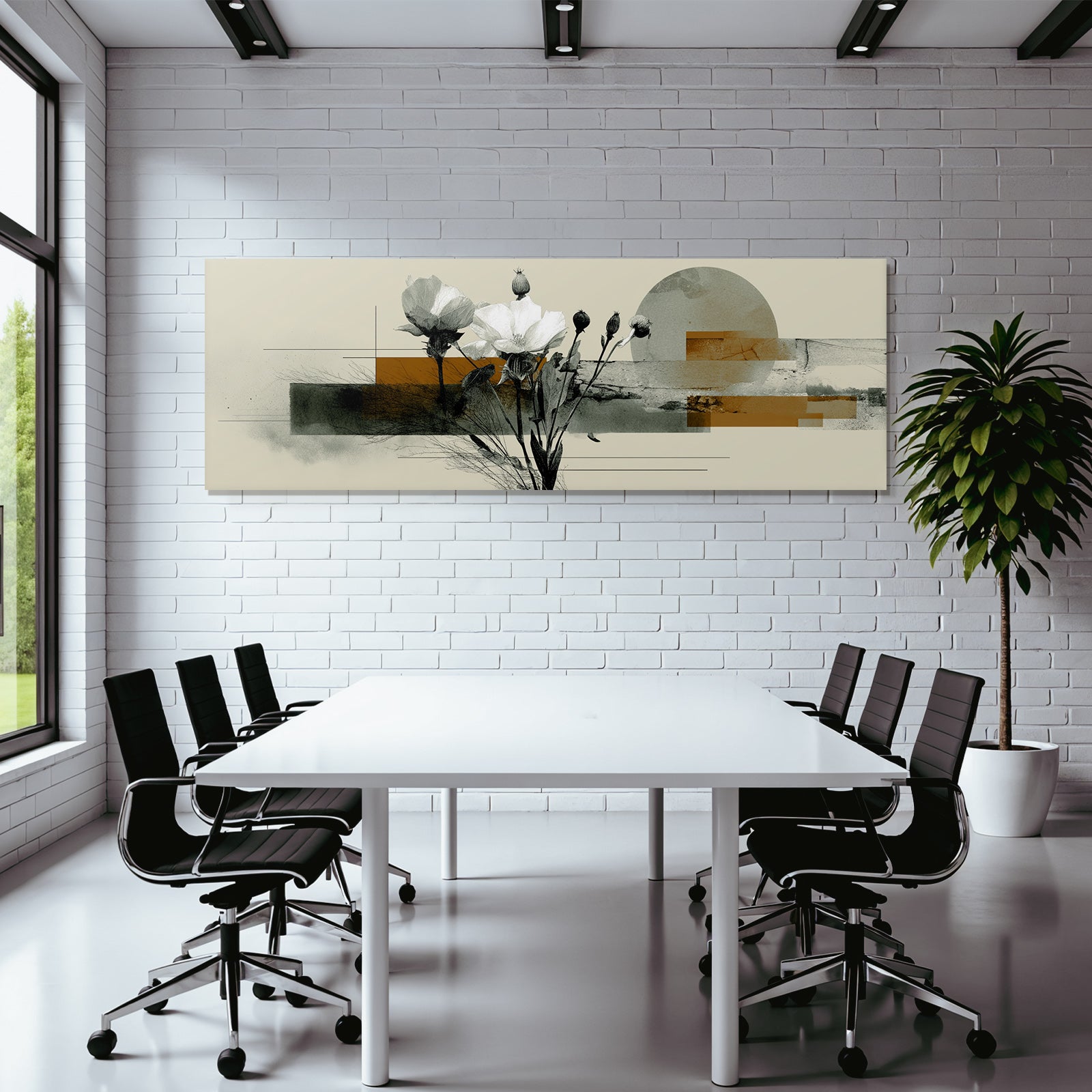Blumen In Abstrakter Gestaltung Moderne Aesthetik