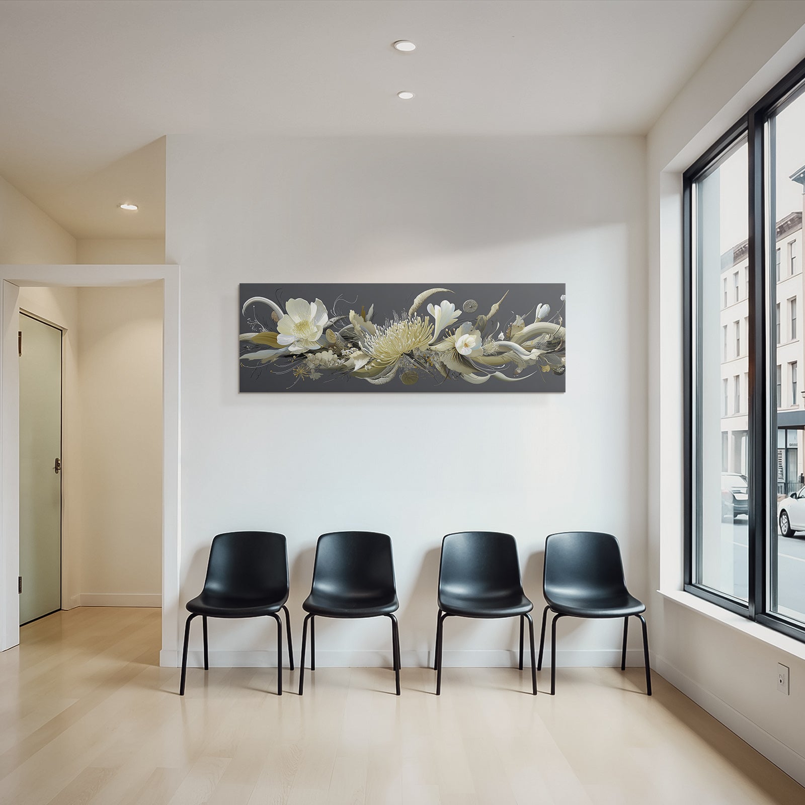 Blumen Und Organische Formen Abstrakt Artistische Darstellung