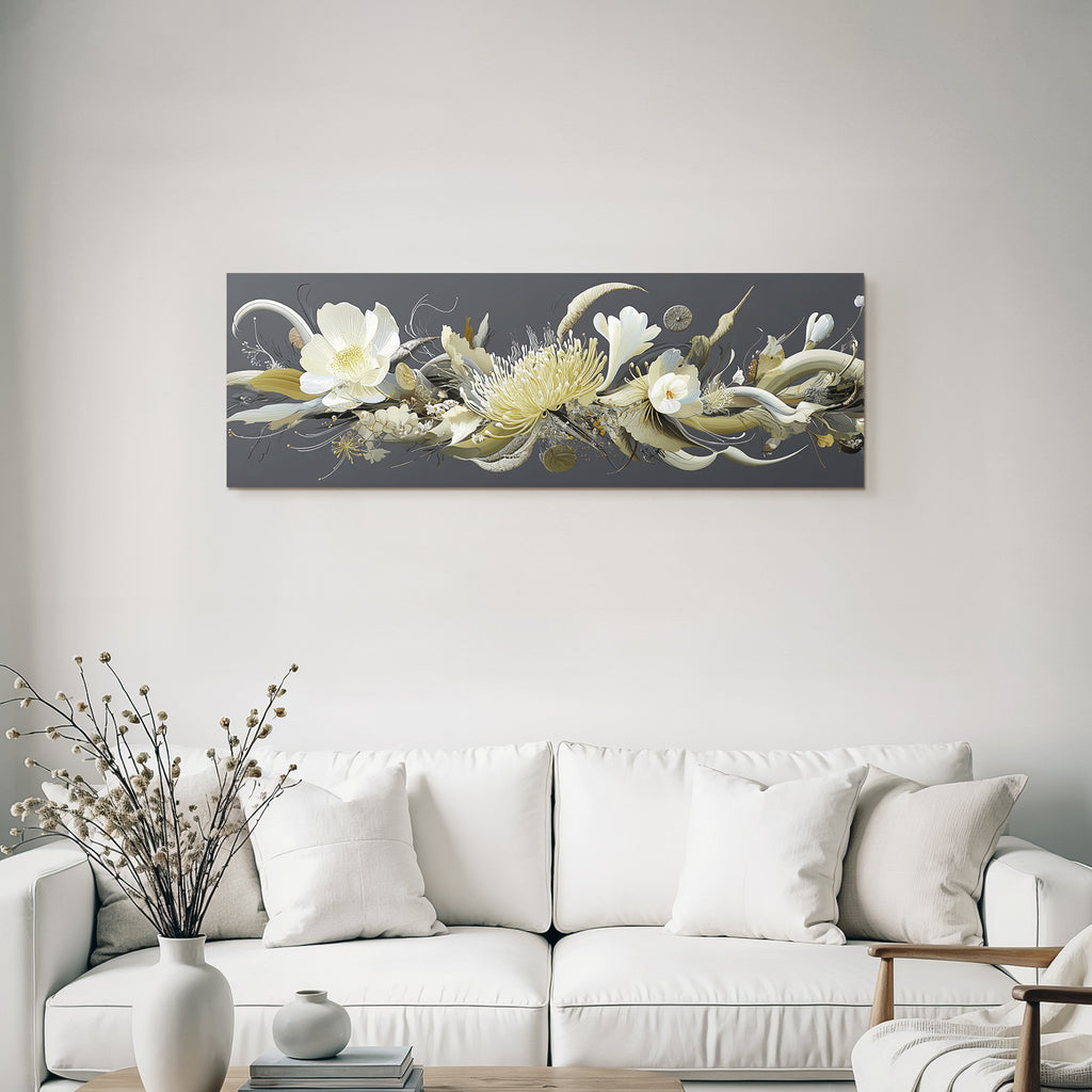 Blumen Und Organische Formen Abstrakt Artistische Darstellung