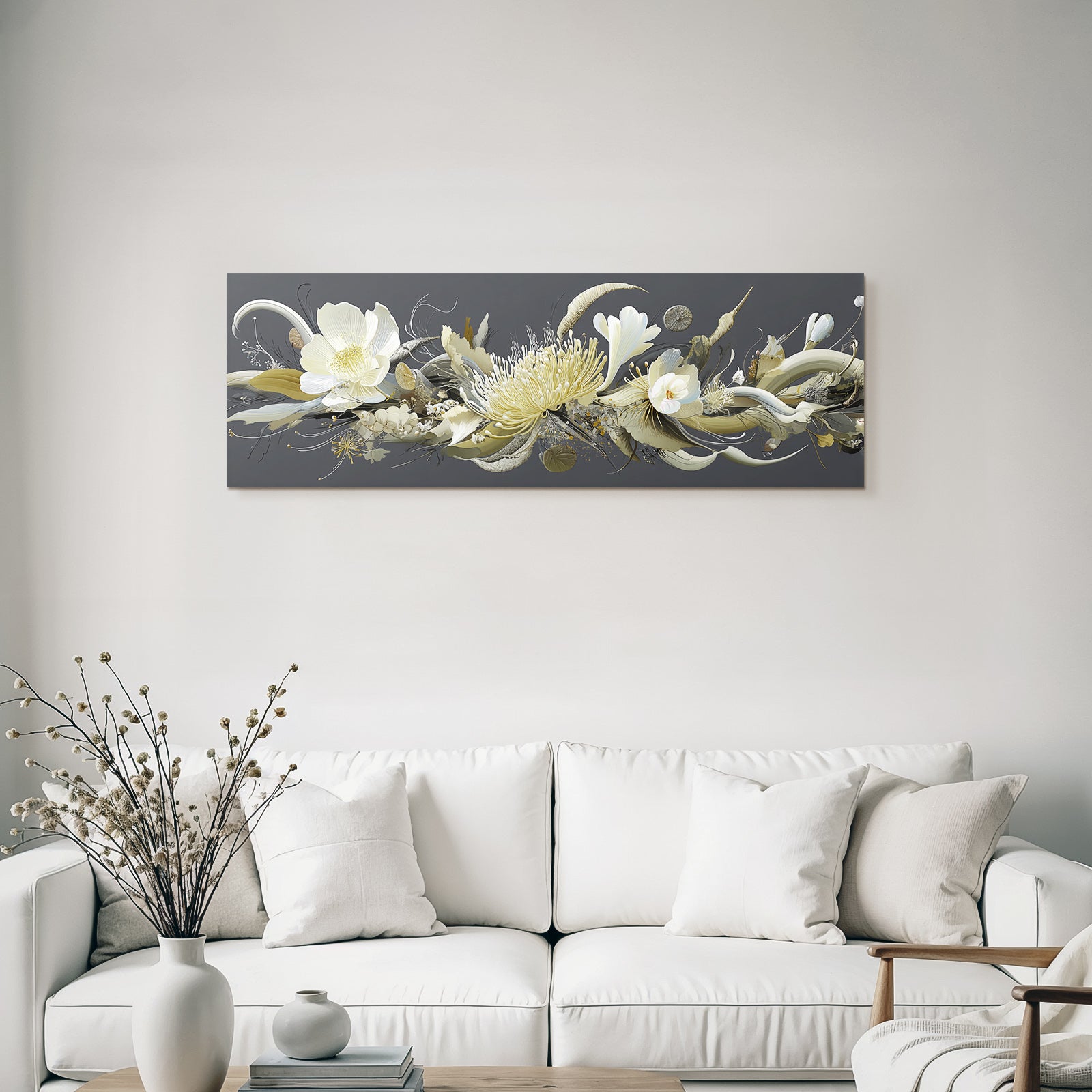 Blumen Und Organische Formen Abstrakt Artistische Darstellung
