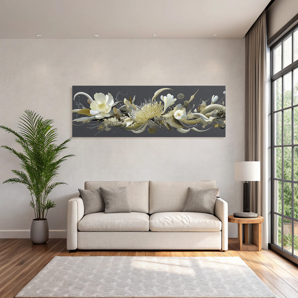 Blumen Und Organische Formen Abstrakt Artistische Darstellung
