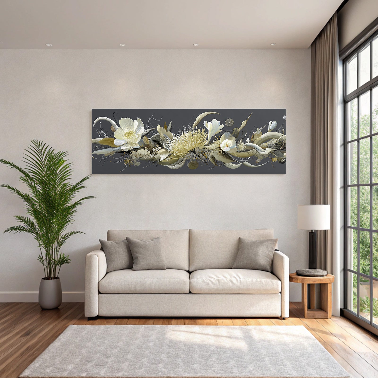 Blumen Und Organische Formen Abstrakt Artistische Darstellung