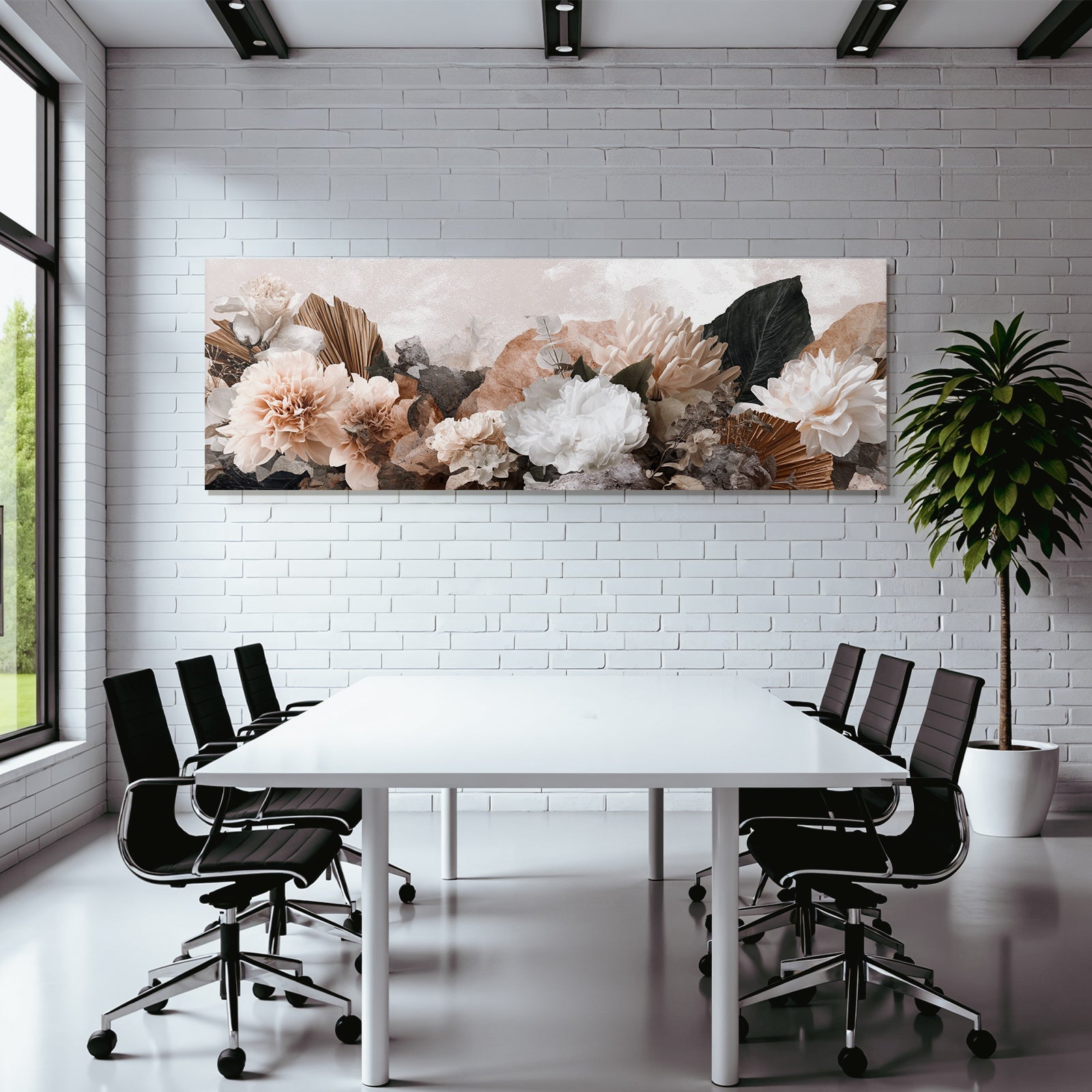 Blumencollage Mit Weichen Farben Und Mehreren Texturen