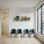 Blumige Geometrische Abstrakte Kunst Moderner Stil
