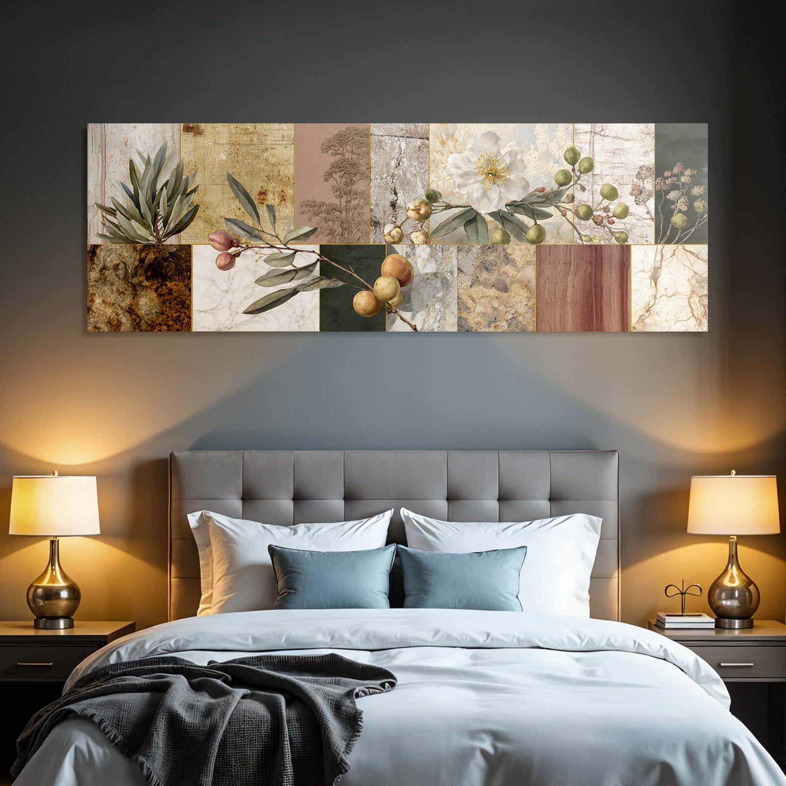 Botanische Collage Muster Texturen Farbe Natur Inspiration