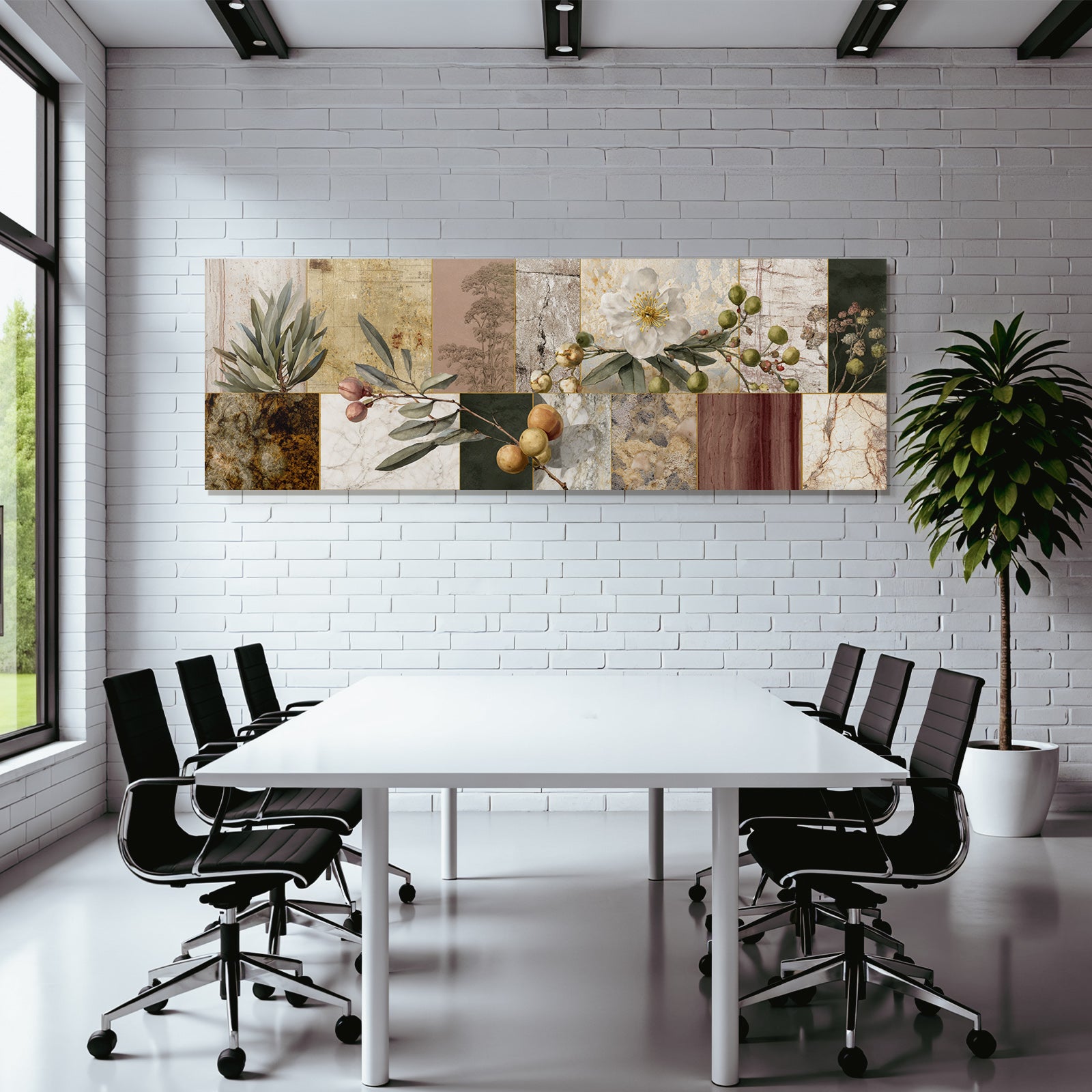 Botanische Collage Muster Texturen Farbe Natur Inspiration