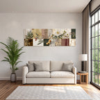 Botanische Collage Muster Texturen Farbe Natur Inspiration