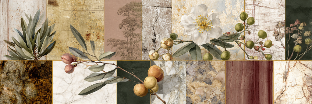 Botanische Collage Muster Texturen Farbe Natur Inspiration | Collagen | Kunstgattungen