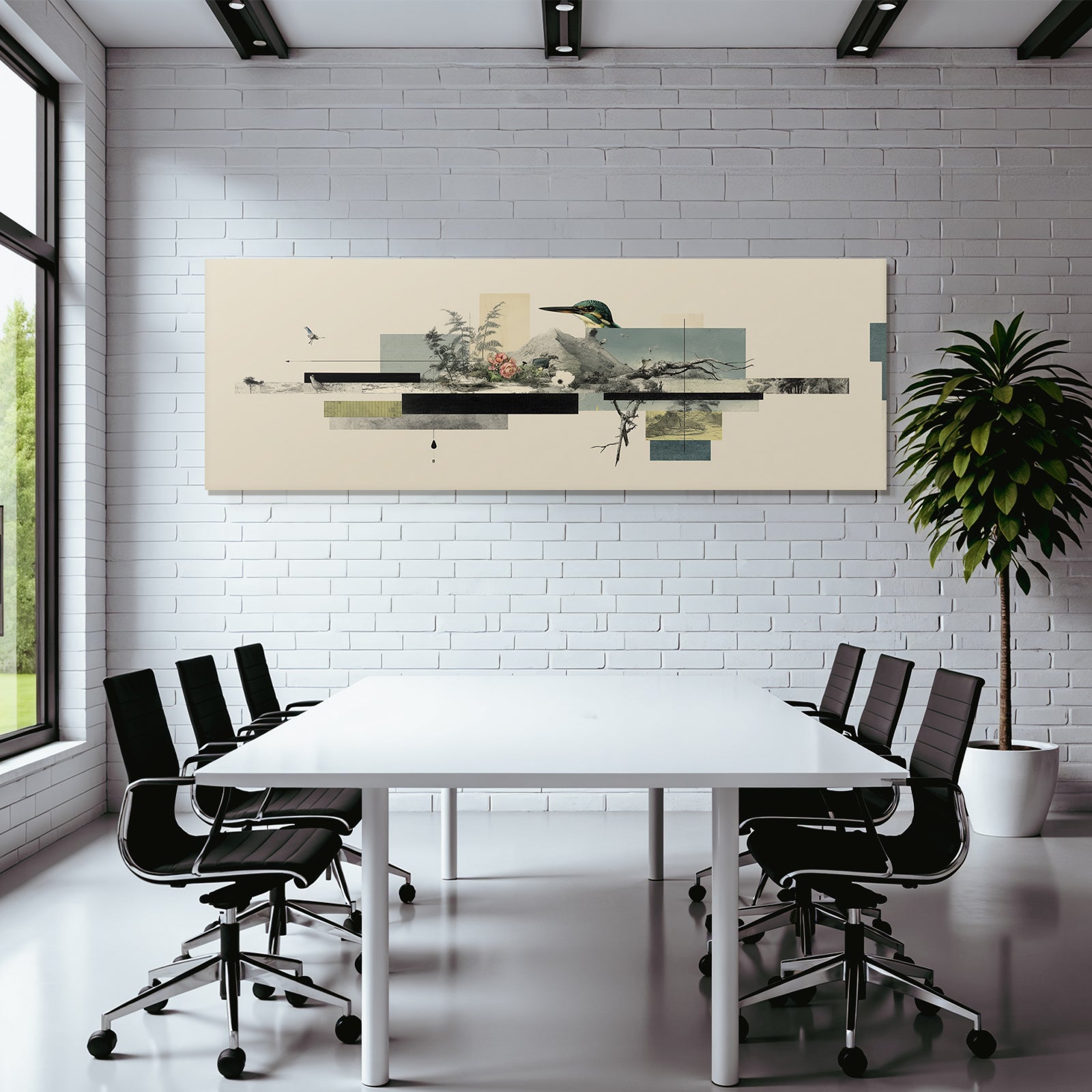 Digital Collage Natur Abstraktion Landschaft Fauna