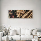 Fuchsgesicht Blumen Und Risographien Kunstvolle Atmosphaere