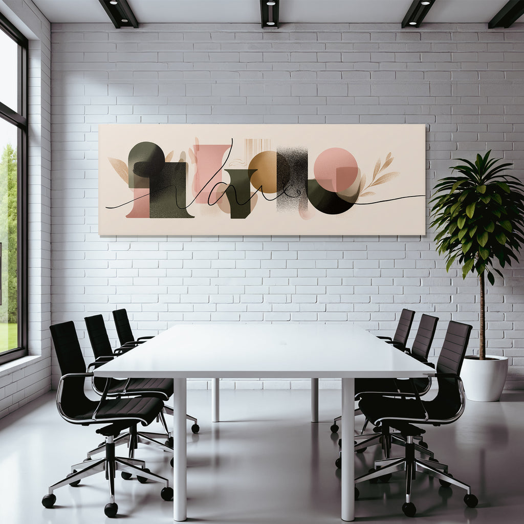 Moderne Abstracte Gestaltung Geometrische Formen Blatt Design