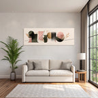 Moderne Abstracte Gestaltung Geometrische Formen Blatt Design