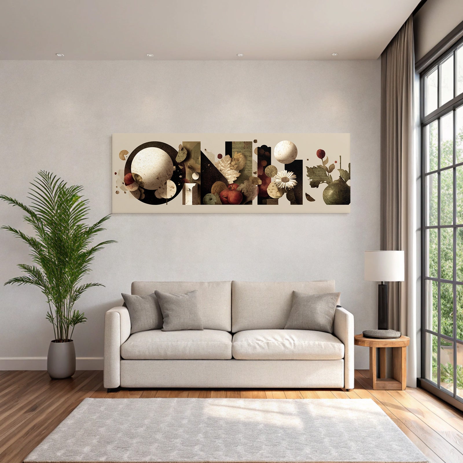 On Natur Komposition Moderne Typografie