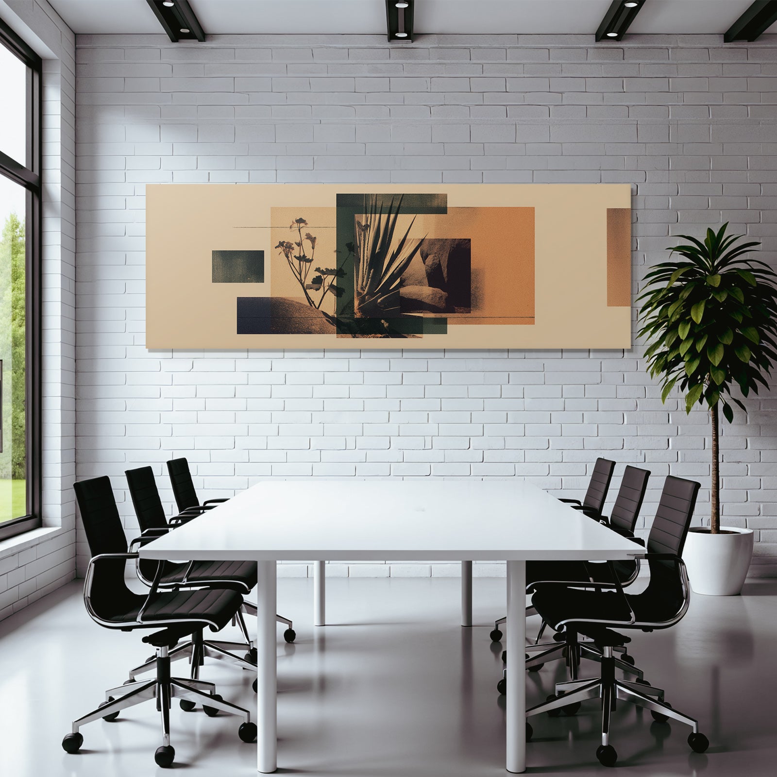 Organische Elemente Geometrische Formen Modern Abstracte Muster