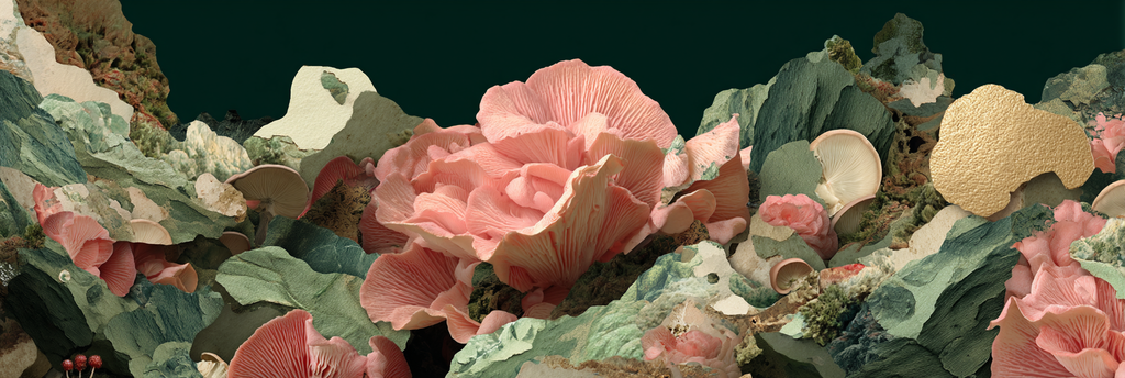 Organische Formen Coralle Farbenfrohe Texturen In 3d Szene Unterwasser Botanisch | Collagen | Kunstgattungen