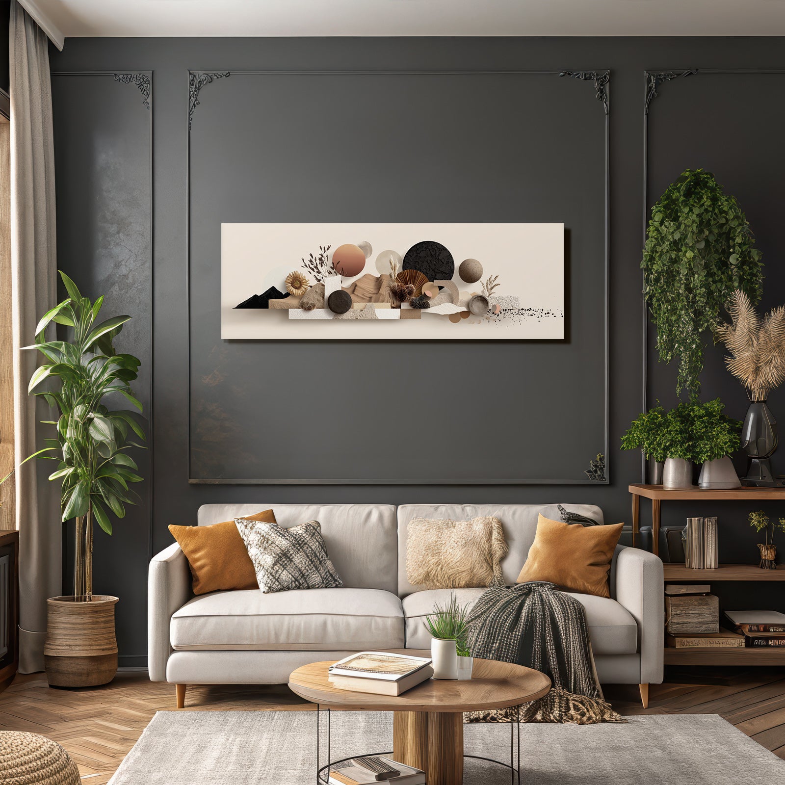 Organische Formen Farbe Moderne Darstellung
