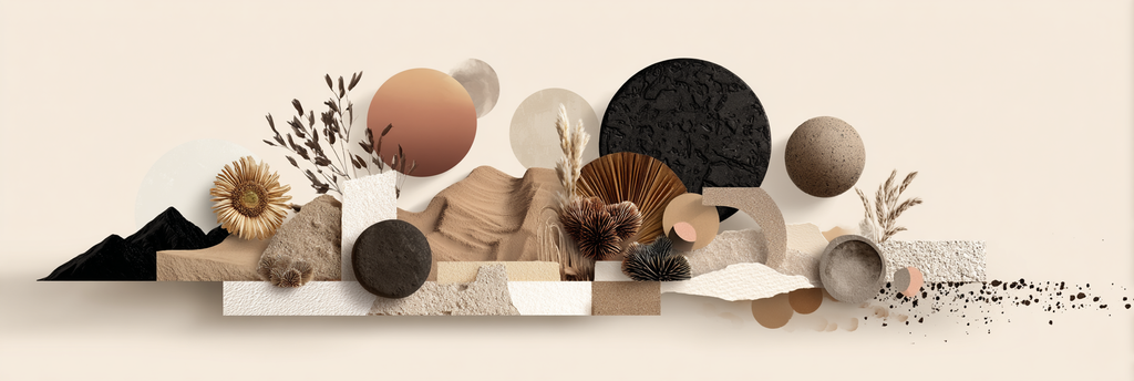 Organische Formen Farbe Moderne Darstellung | Collagen | Kunstgattungen