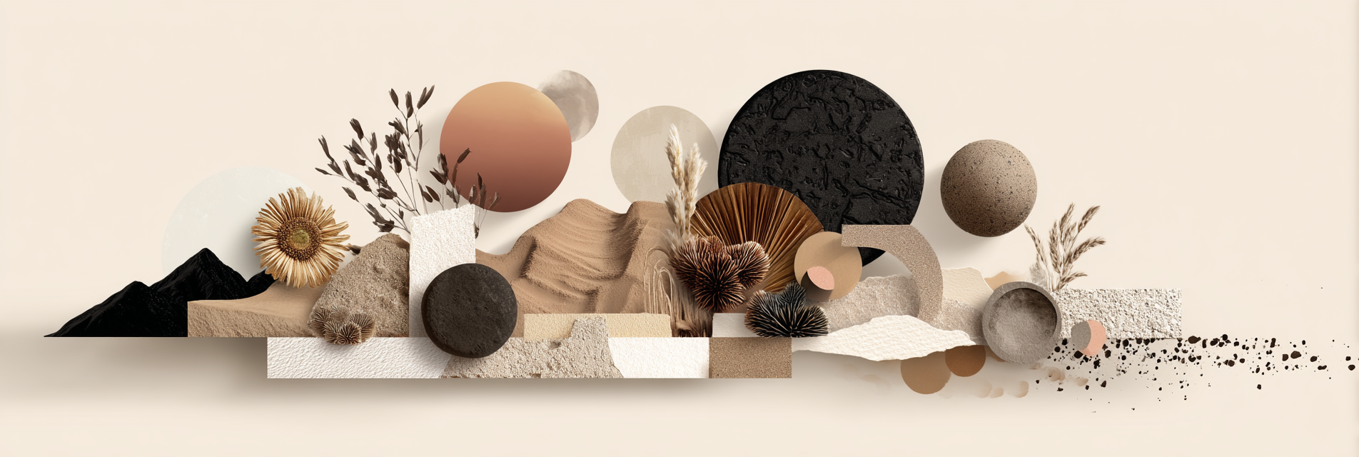 Organische Formen Farbe Moderne Darstellung | Collagen | Kunstgattungen