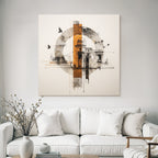 Abstrakte Architektur Graphikdesign Vintage Moderne Motive