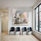 Abstrakte Geometrische Blumen Design Moderne Kunst