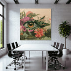 Augen Reptilien Natur Collage Surrealismus