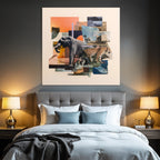 Elefant Leopard Collage Natur Design Elemente