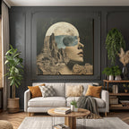 Frau Im Naturtraum Collage Kunst