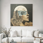 Frau Im Naturtraum Collage Kunst