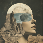 Frau Im Naturtraum Collage Kunst | Collagen | Kunstgattungen