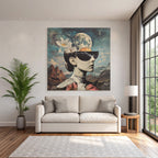 Frau Portraet Surreal Collage Natur Und Welten Leben
