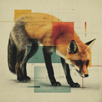 Grafische Fuchs Kunst Abstrakt Geometrische Elemente | Collagen | Kunstgattungen