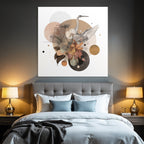 Heron Flora Geometric Design Moderne Kunst