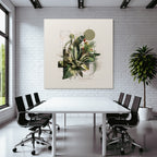 Moderne Kunstpflanzen Geometrische Formen Abstrakte Gestaltung