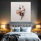Moderner Design Geometrische Formen Holz Papier Dekorative Elemente