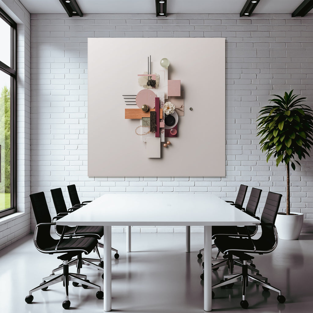 Moderner Design Geometrische Formen Holz Papier Dekorative Elemente