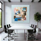 Natur Kunst Collage Mit Blumen Schalen Wasser Abstrakte Designs