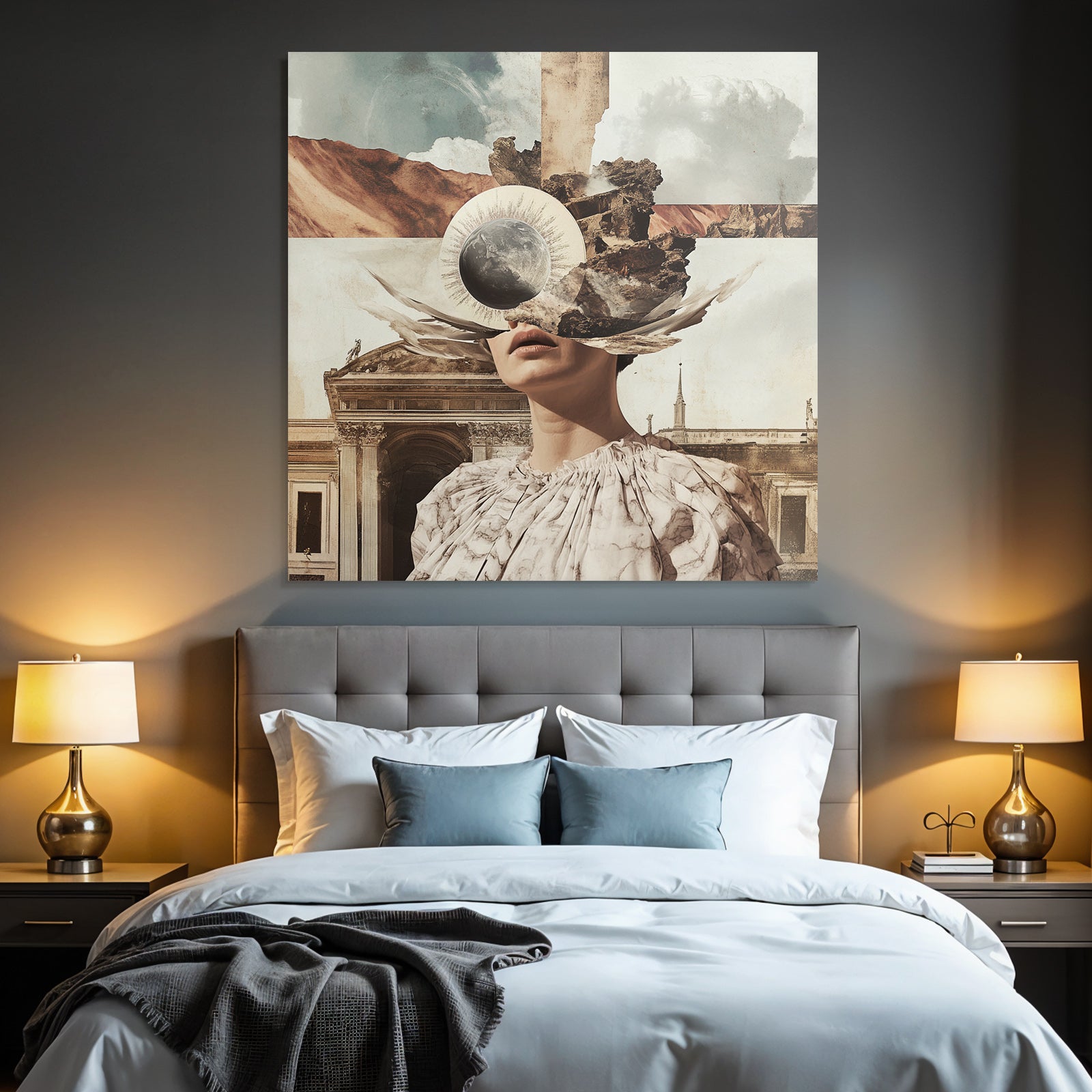 Traumhafte Collage Imagination Natur Und Architektur