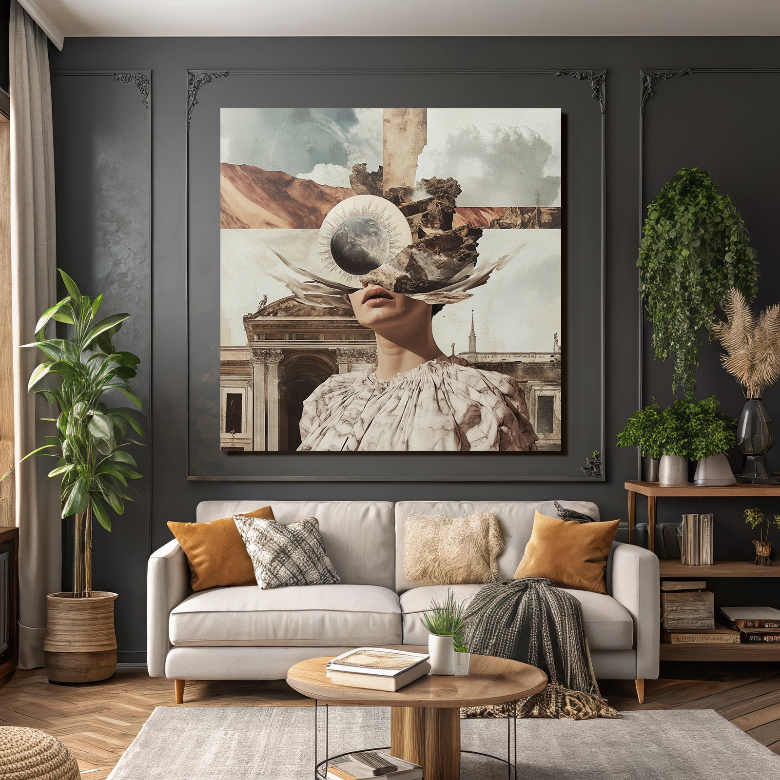 Traumhafte Collage Imagination Natur Und Architektur