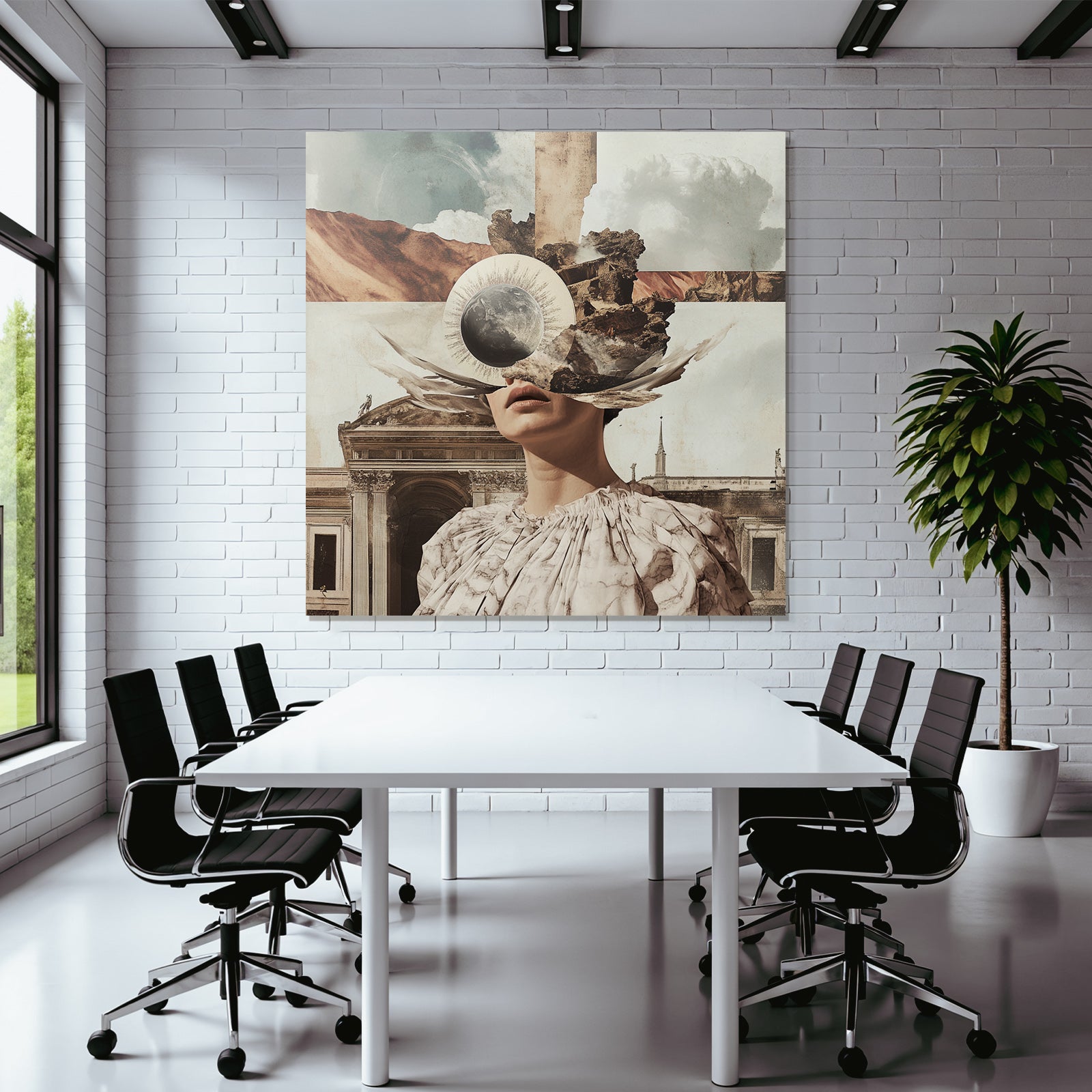 Traumhafte Collage Imagination Natur Und Architektur