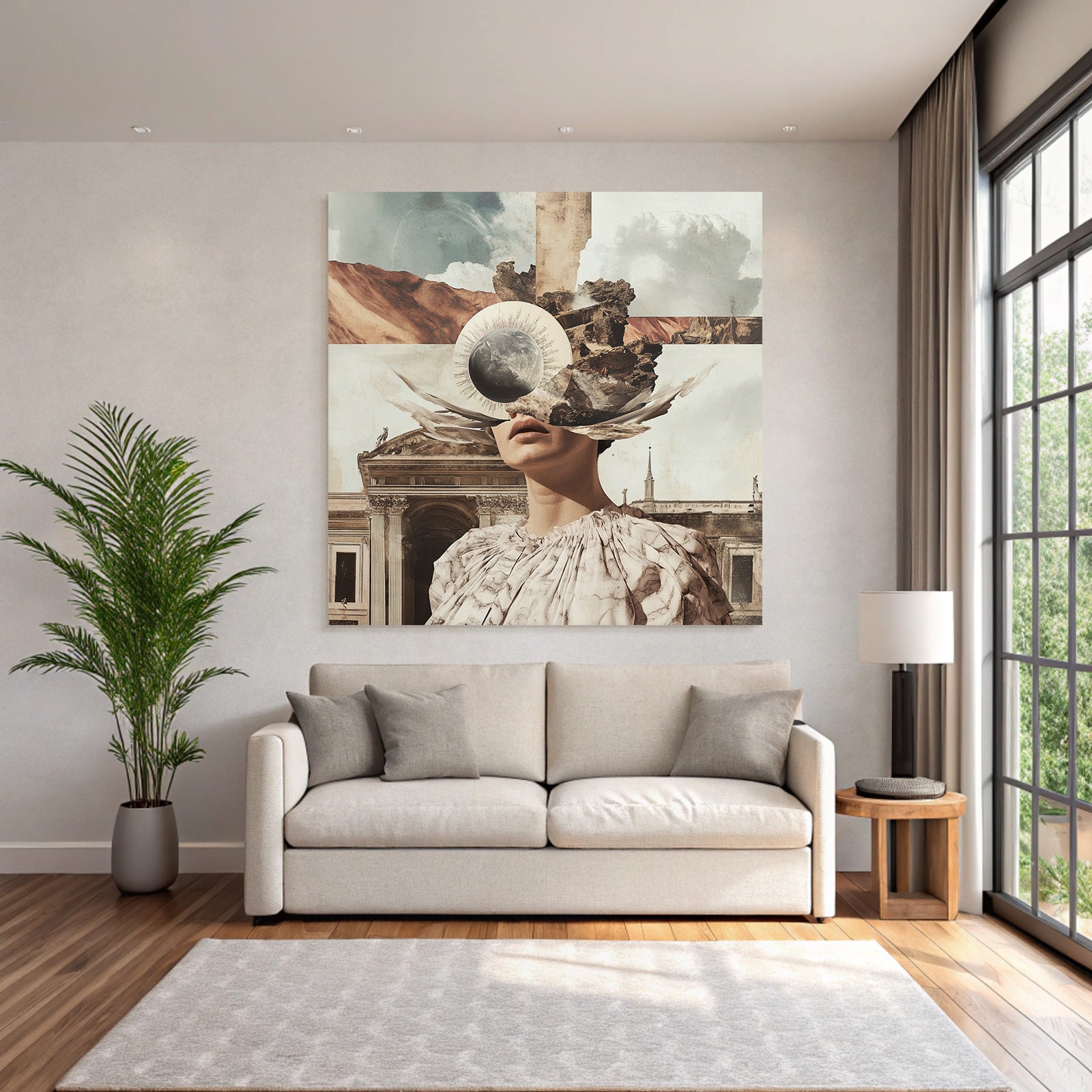 Traumhafte Collage Imagination Natur Und Architektur