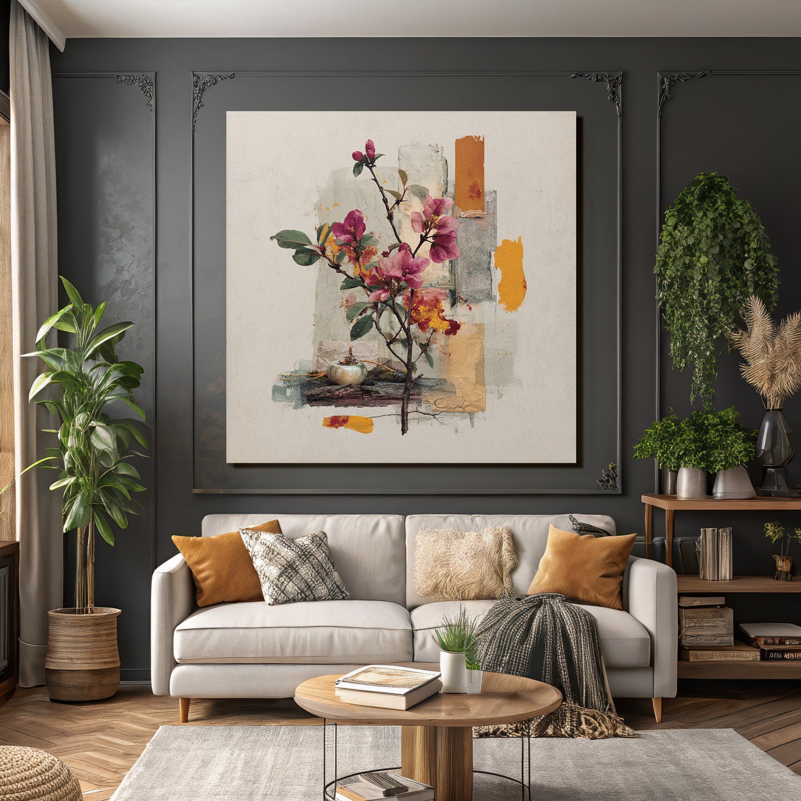 Zarte Blumen Und Abstrakte Aesthetik