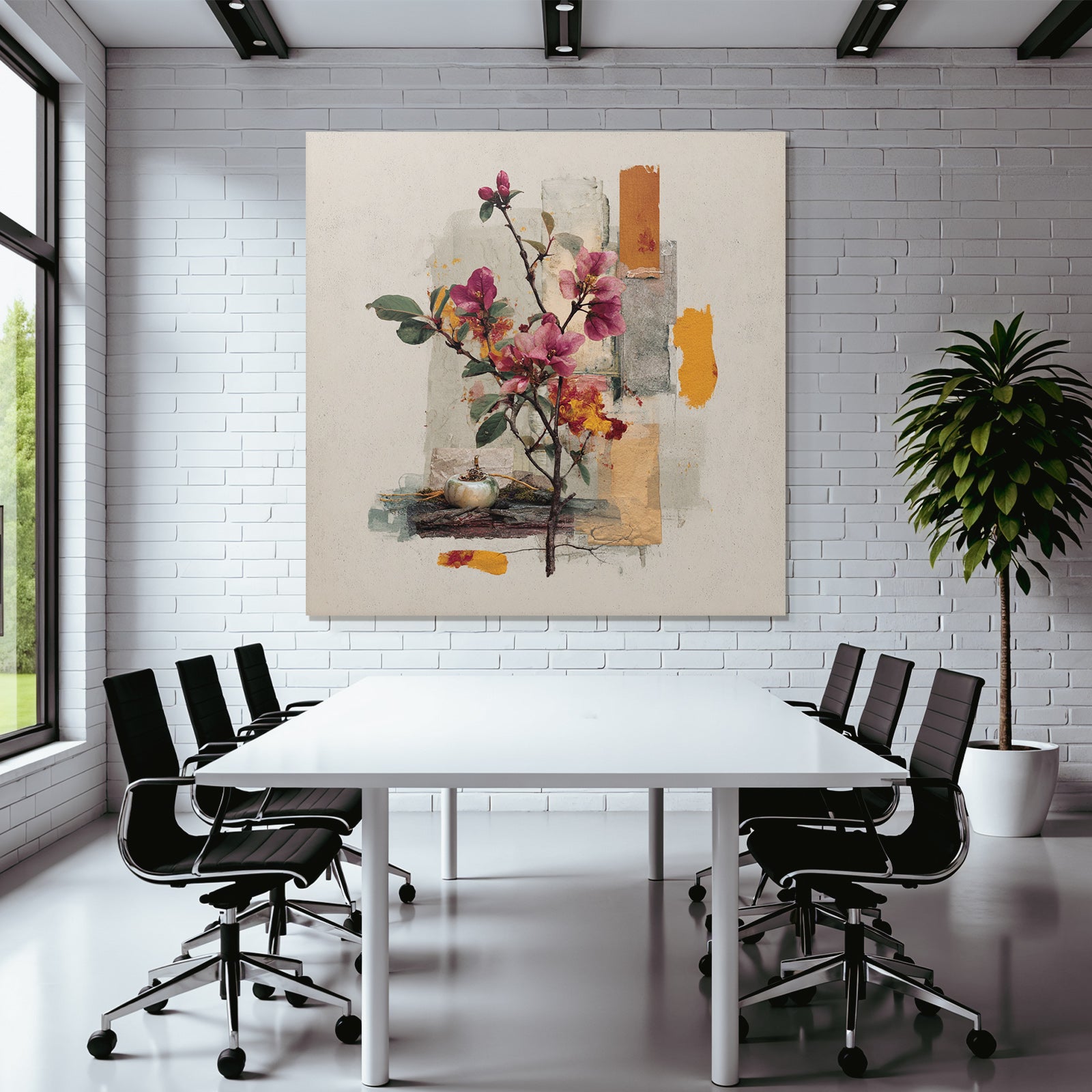 Zarte Blumen Und Abstrakte Aesthetik