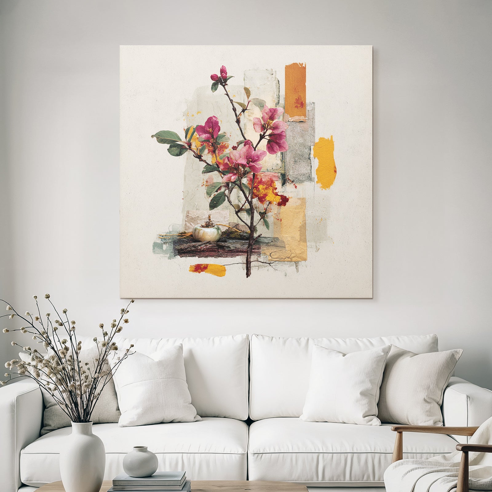 Zarte Blumen Und Abstrakte Aesthetik