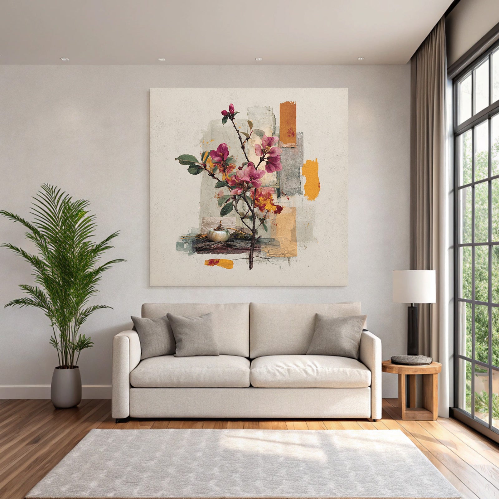 Zarte Blumen Und Abstrakte Aesthetik