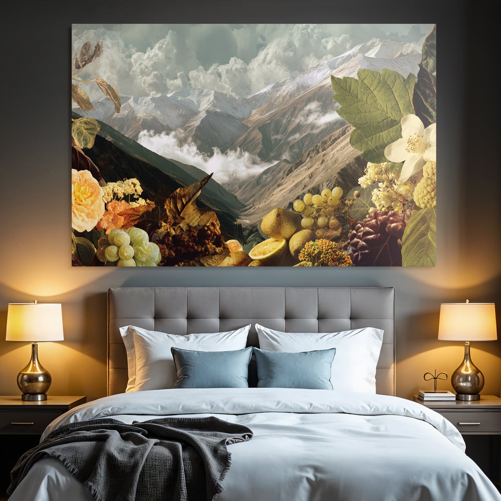 Berglandschaft Mit Fruechten Und Blumen